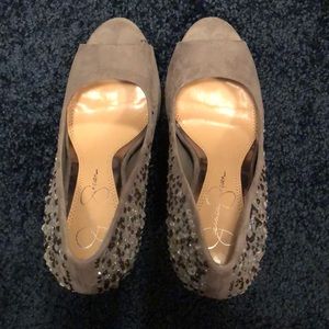 Jessica Simpson platform heels